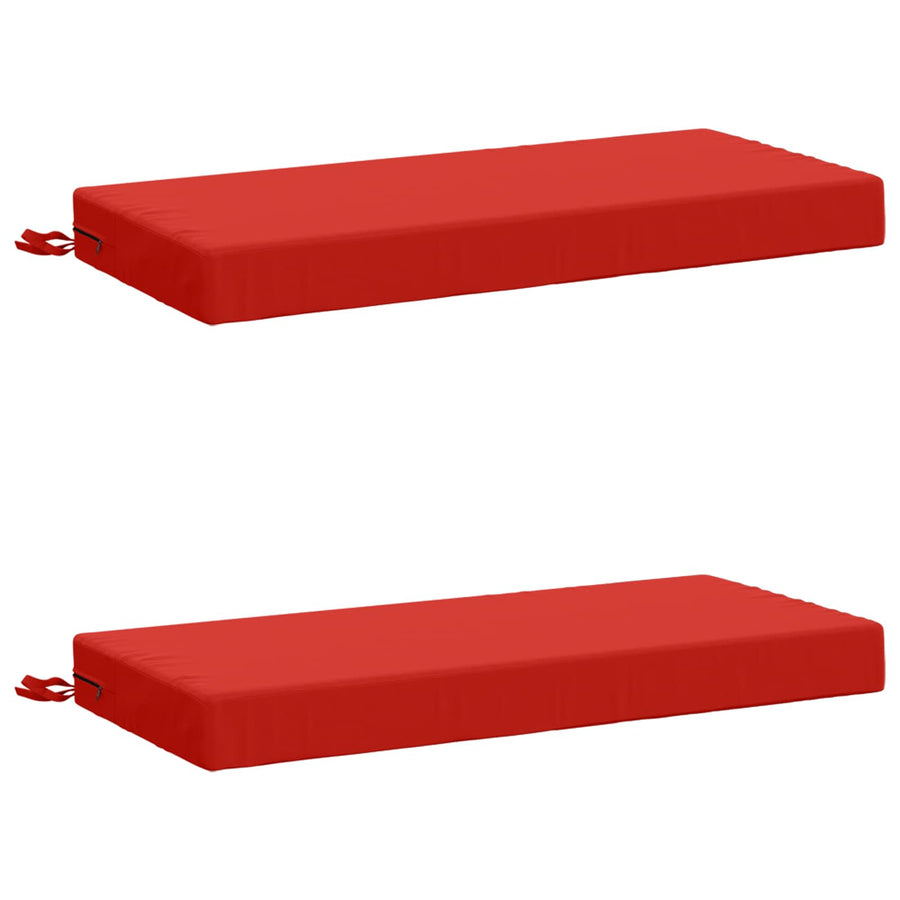 2-delige Bankkussens SOEST 2 st 100% Polyester Rood