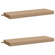 Bankkussens 2 stuks zand 100% polyester
