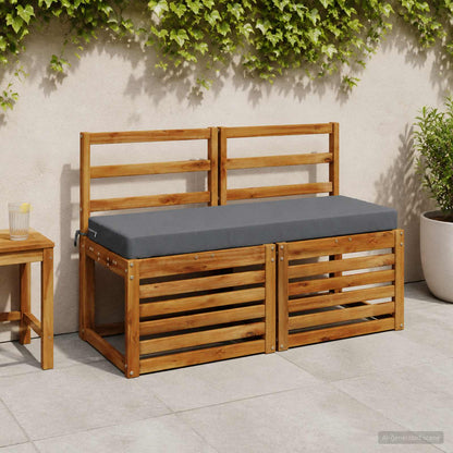 Bankkussen SOEST 100% Polyester Blauw 120 x 40 x 8 cm