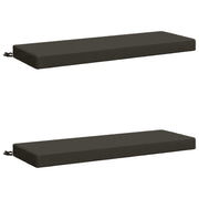 Bankkussens SOEST 2 stuks 100% polyester antraciet