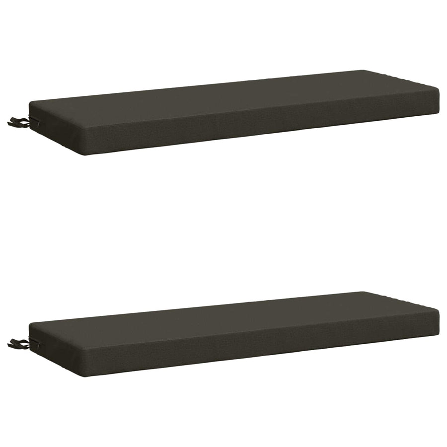 2-delige Bankkussens SOEST 2 st 100% Polyester Antraciet