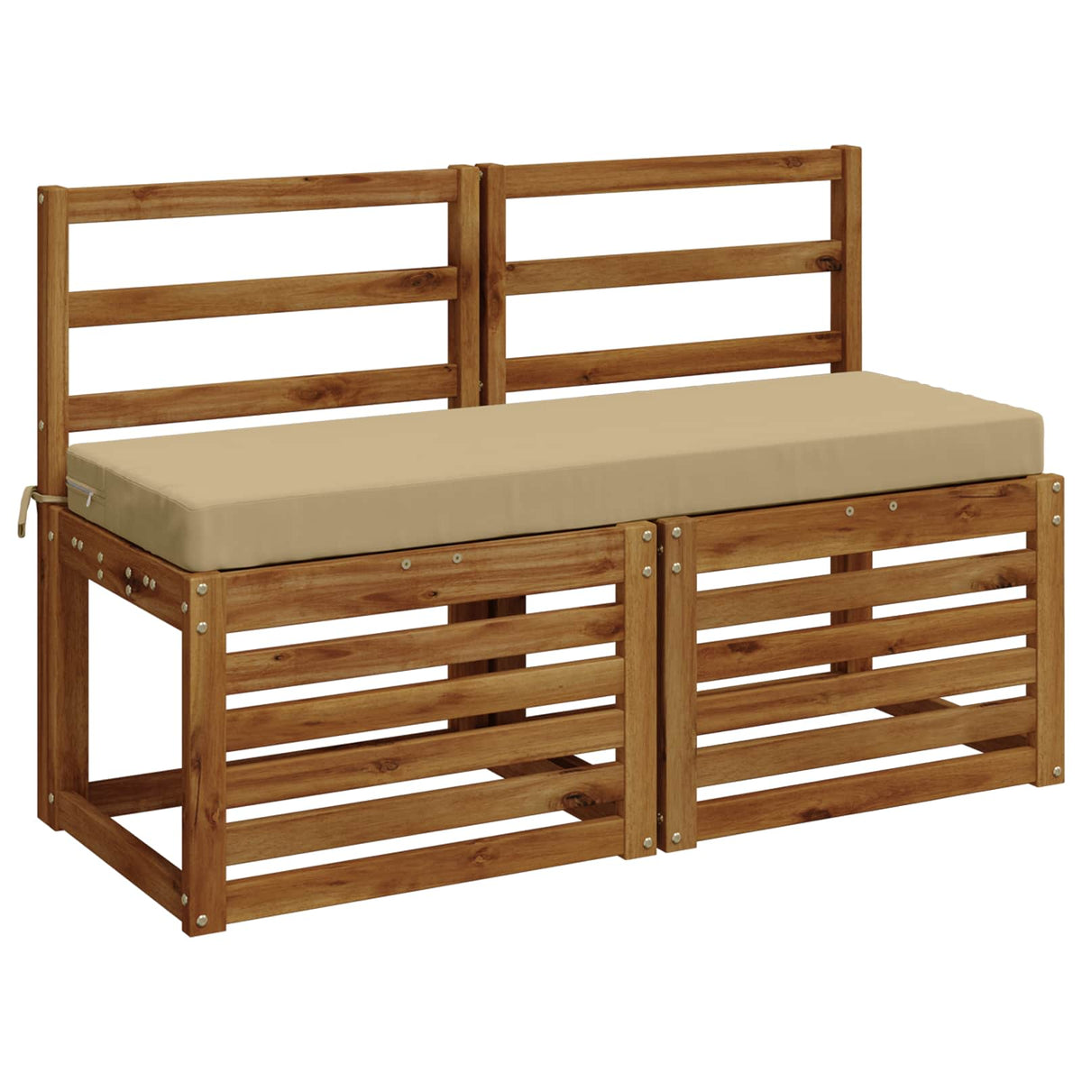 Bankkussen SOEST 100% Polyester Beige 100 x 40 x 8 cm