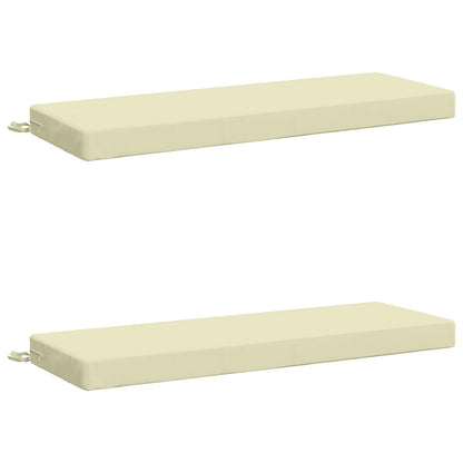 2-delige Bankkussens SOEST 2 st 100% Polyester Crèmekleurig