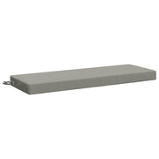 Bankkussen grijs polyester 100x40x8 cm