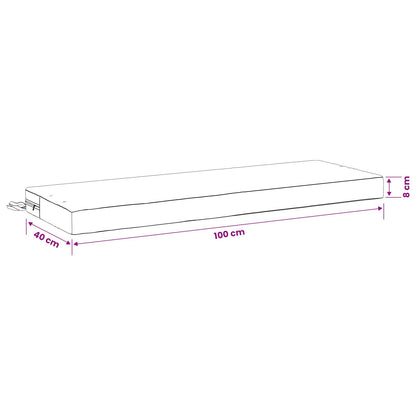 Bankkussen SOEST 100% Polyester Groen 100 x 40 x 8 cm