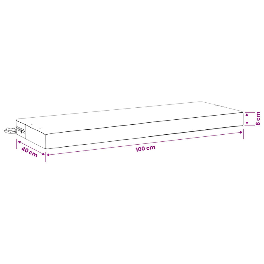 Bankkussen SOEST 100% Polyester Groen 100 x 40 x 8 cm