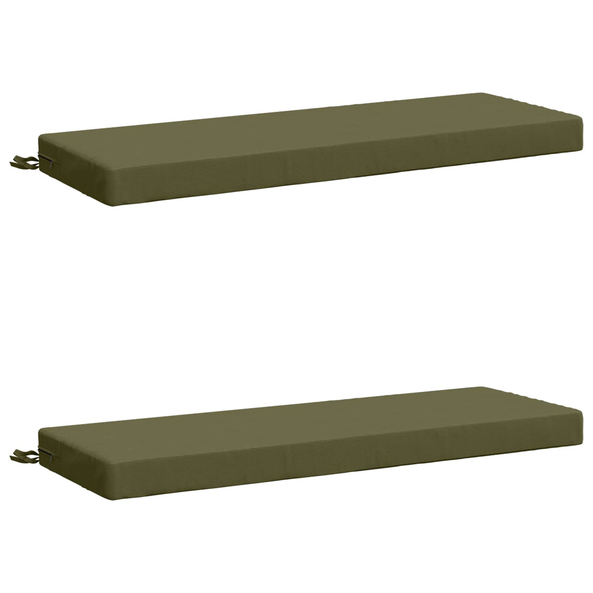 2-delige Bankkussens SOEST 2 st 100% Polyester Olijfgroen