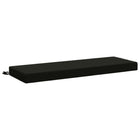 Bankkussen 110x40x8 cm zwart polyester