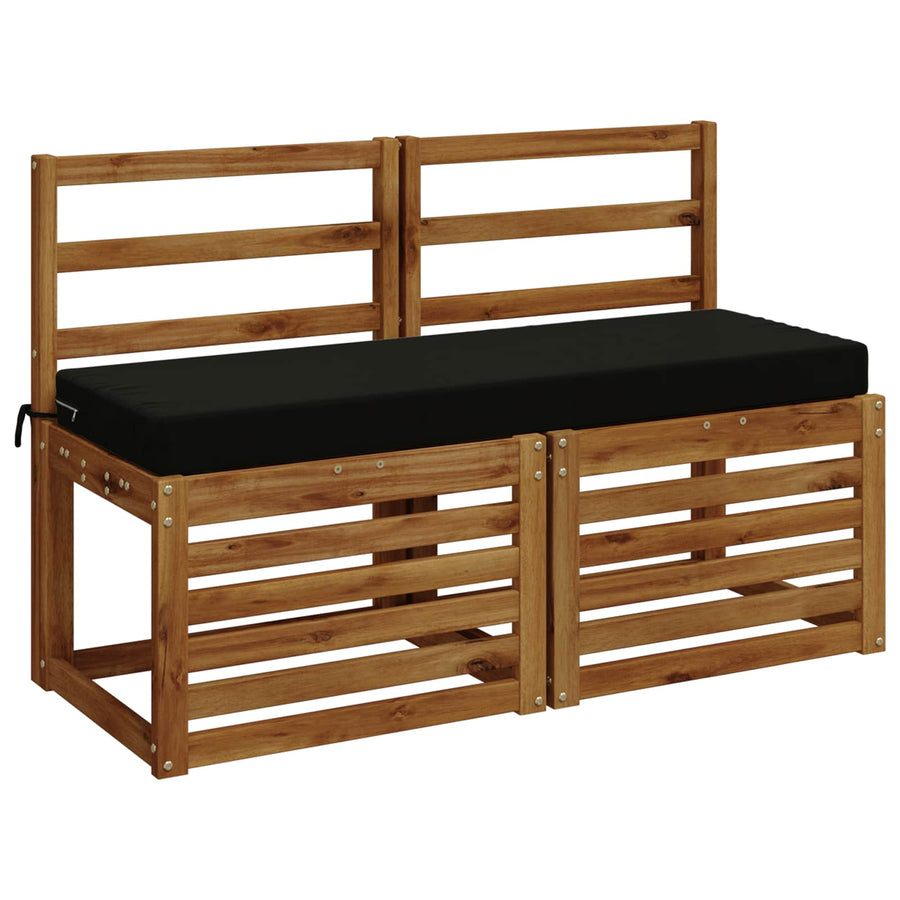 Bankkussen SOEST 100% Polyester Zwart 110 x 40 x 8 cm