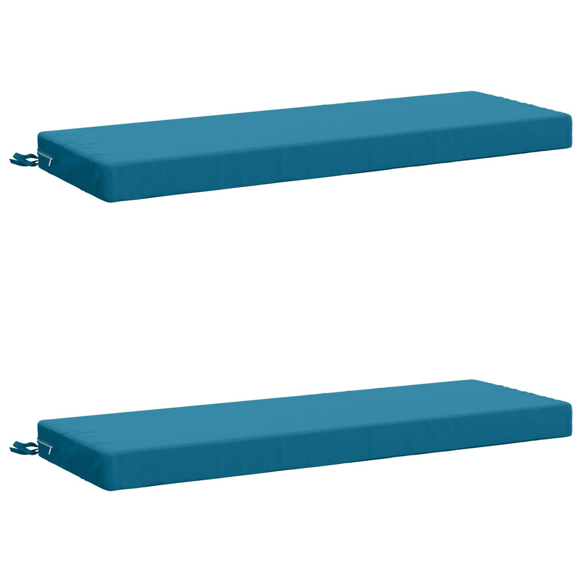 2-delige Bankkussens SOEST 2 st 100% Polyester Lichtblauw
