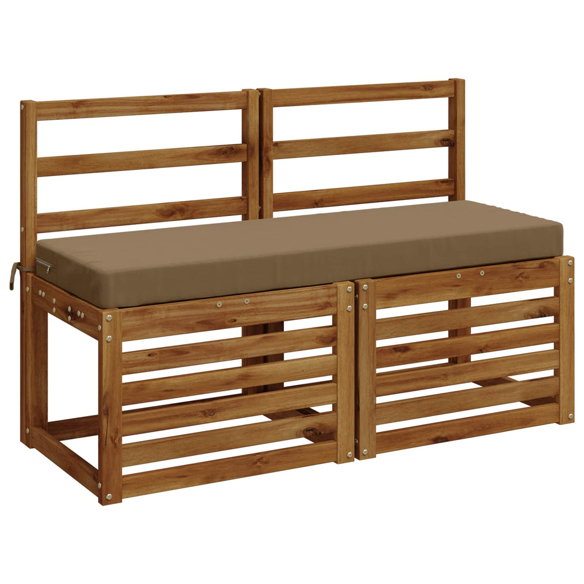 Bankkussen SOEST 100% Polyester Taupe 110 x 40 x 8 cm