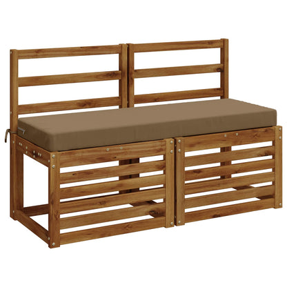 Bankkussen SOEST 100% Polyester Taupe 110 x 40 x 8 cm