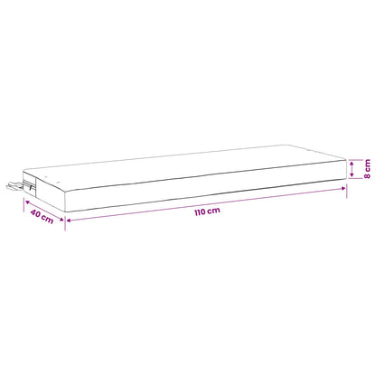 Bankkussen SOEST 100% Polyester Taupe 110 x 40 x 8 cm