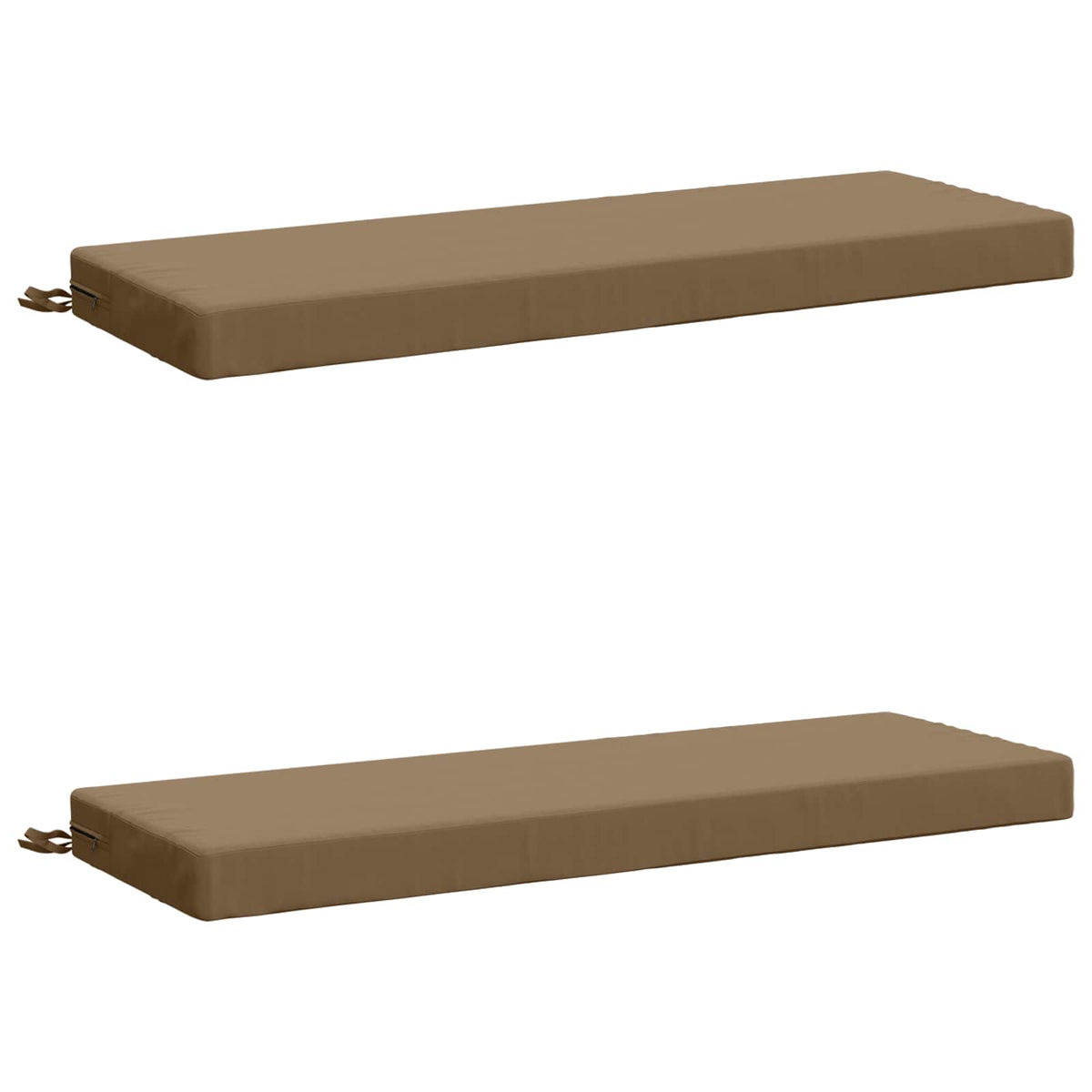 2-delige Bankkussens SOEST 2 st 100% Polyester Taupe