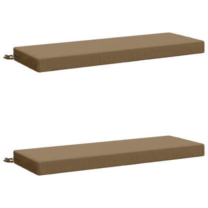 2-delige Bankkussens SOEST 2 st 100% Polyester Taupe