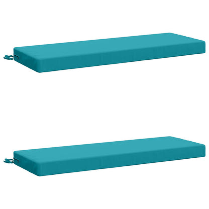 2-delige Bankkussens SOEST 2 st 100% Polyester Turquoise