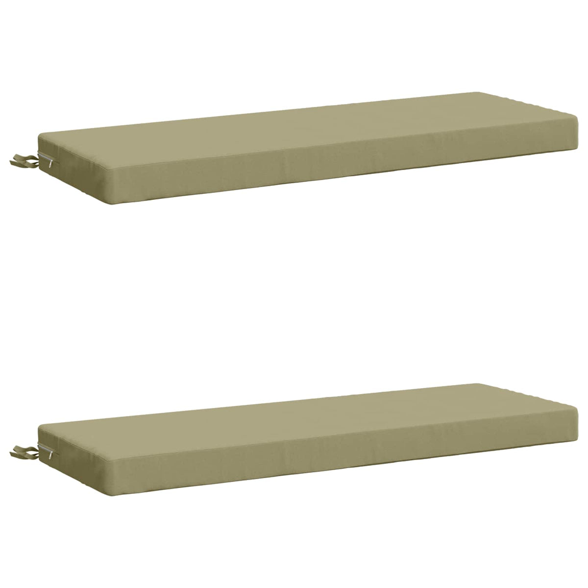 2-delige Bankkussens SOEST 2 st 100% Polyester Lichtgroen