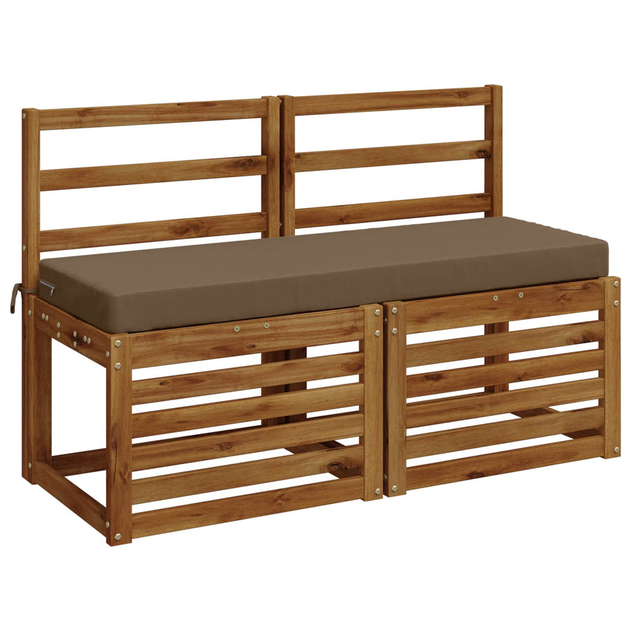 Bankkussen SOEST 100% Polyester Taupe 120 x 40 x 8 cm