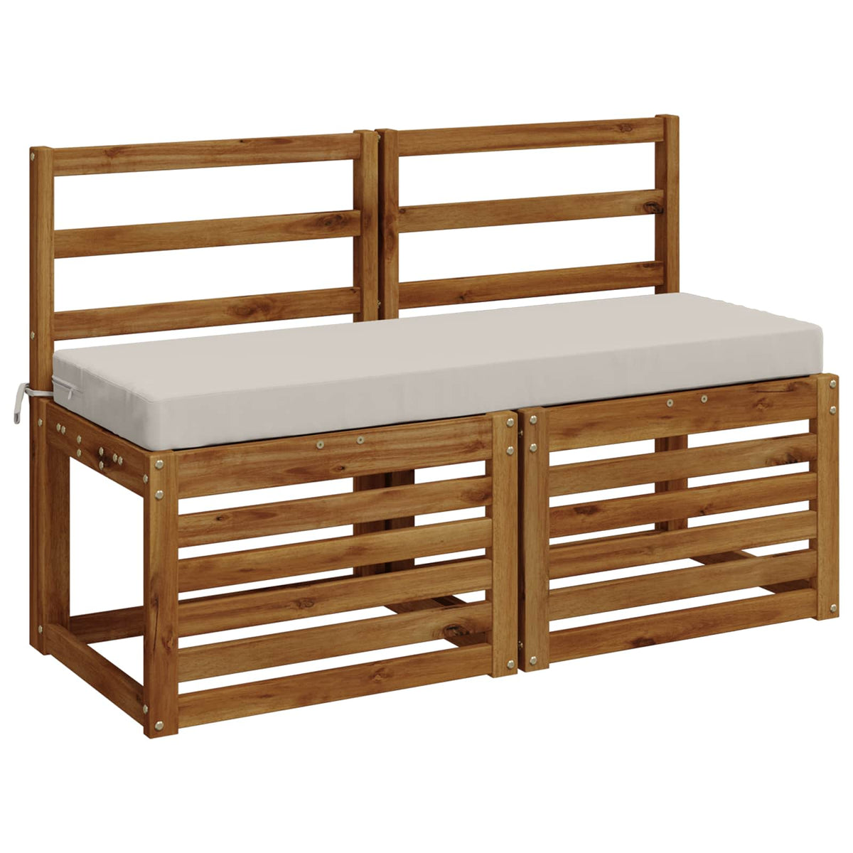 Bankkussen SOEST 100% Polyester Wit 120 x 40 x 8 cm
