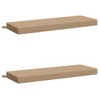 Bankkussens set 2 stuks zand polyester