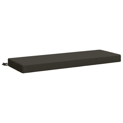 Bankkussen SOEST 100% Polyester Antraciet 120 x 40 x 8 cm