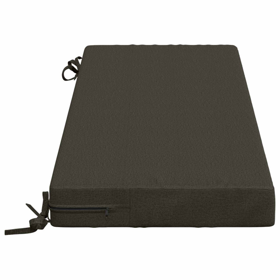 Bankkussen SOEST 100% Polyester Antraciet 120 x 40 x 8 cm