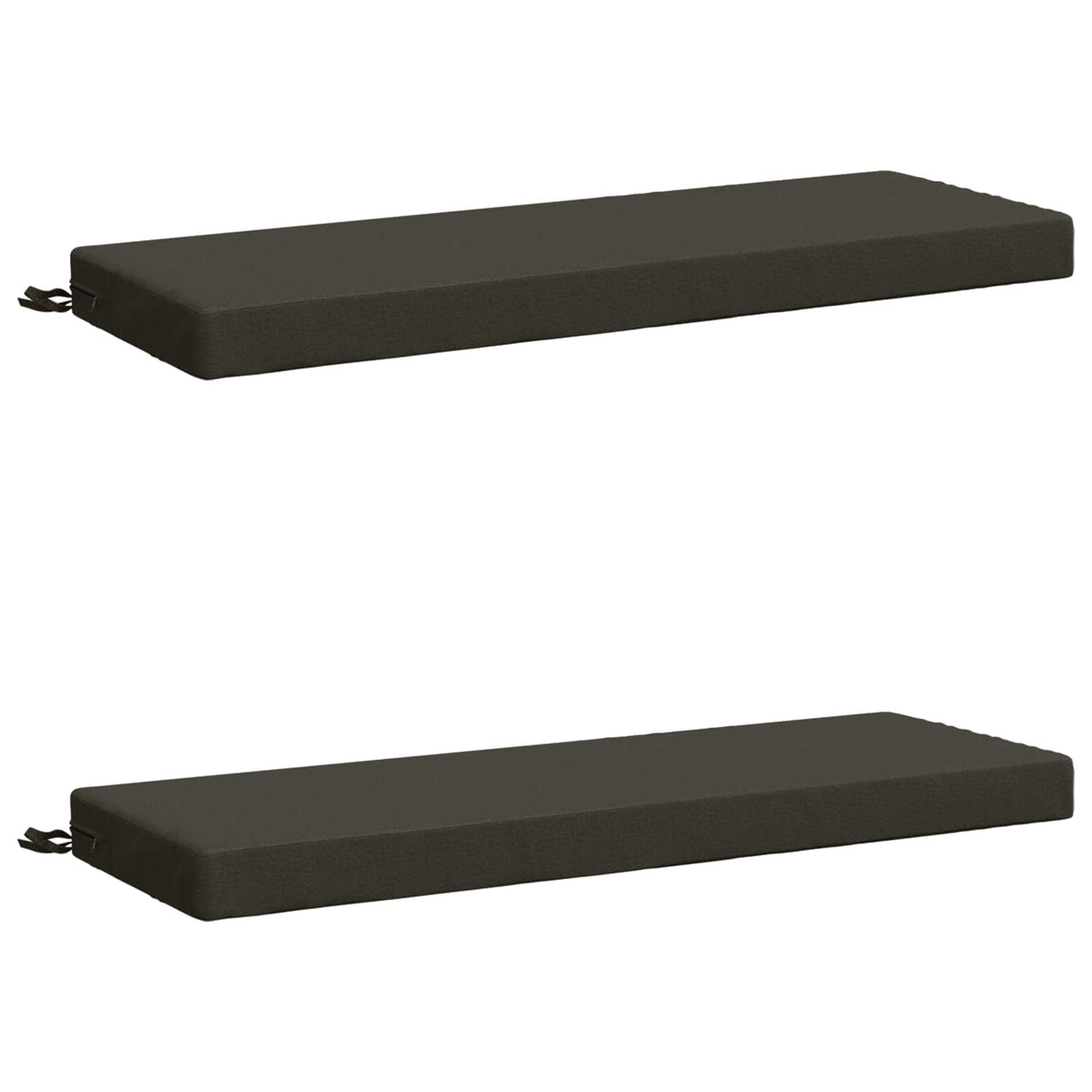 2-delige Bankkussens SOEST 2 st 100% Polyester Antraciet