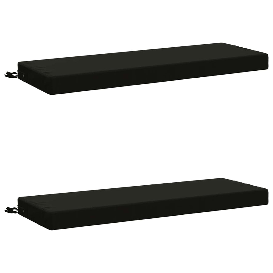 2-delige Bankkussens SOEST 2 st 100% Polyester Zwart