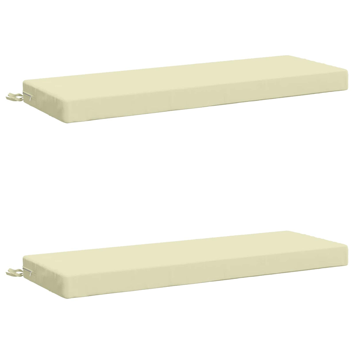 2-delige Bankkussens SOEST 2 st 100% Polyester Crèmekleurig