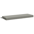 Bankkussen grijs 120x40x8 cm polyester