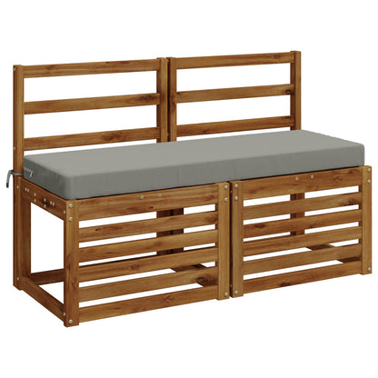 Bankkussen SOEST 100% Polyester Grijs 120 x 40 x 8 cm