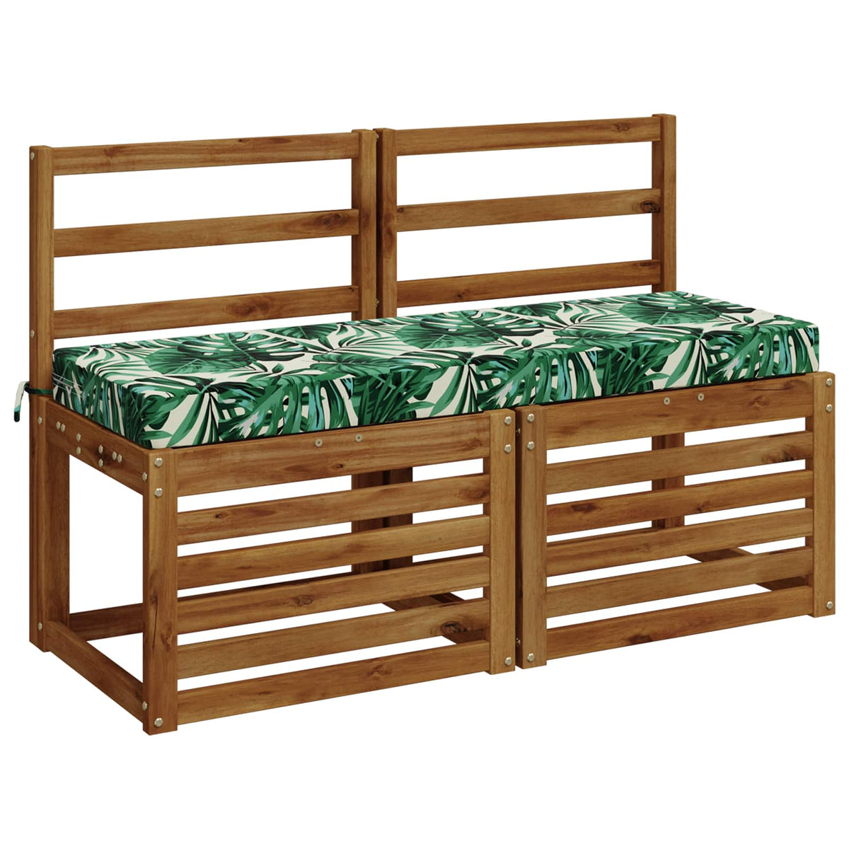 Bankkussen SOEST 100% Polyester Bladpatroon 120 x 40 x 8 cm