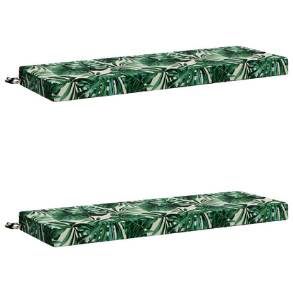 2-delige Bankkussens SOEST 2 st 100% Polyester Bladpatroon