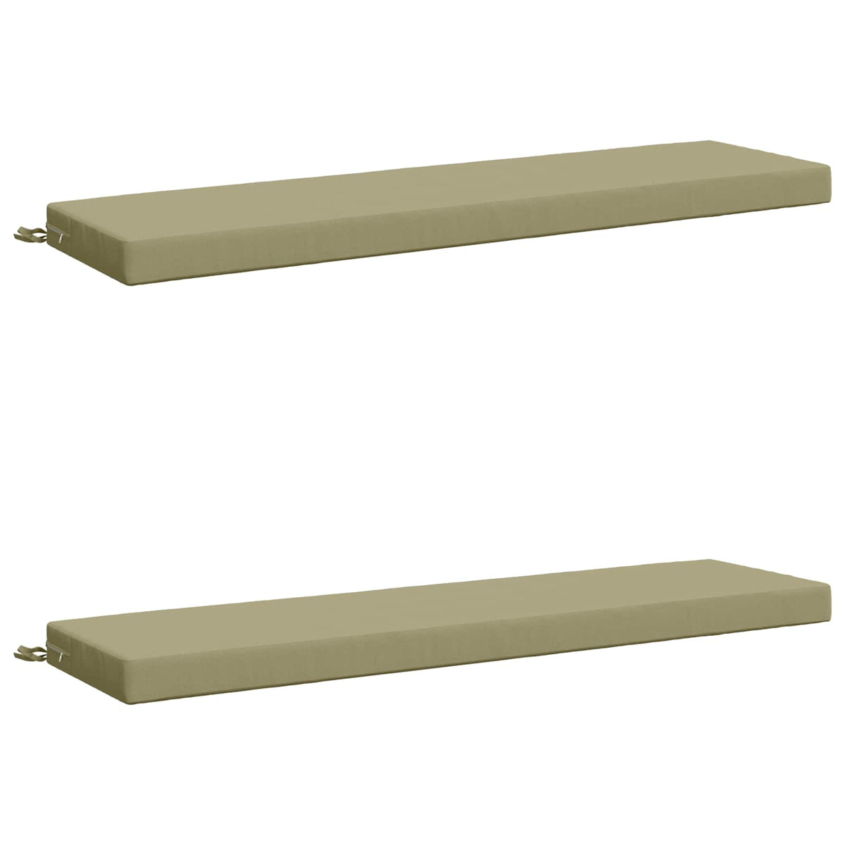2-delige Bankkussens SOEST 2 st 100% Polyester Lichtgroen