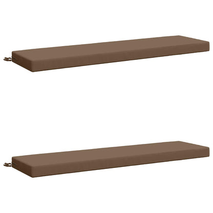 2-delige Bankkussens SOEST 2 st 100% Polyester Taupe
