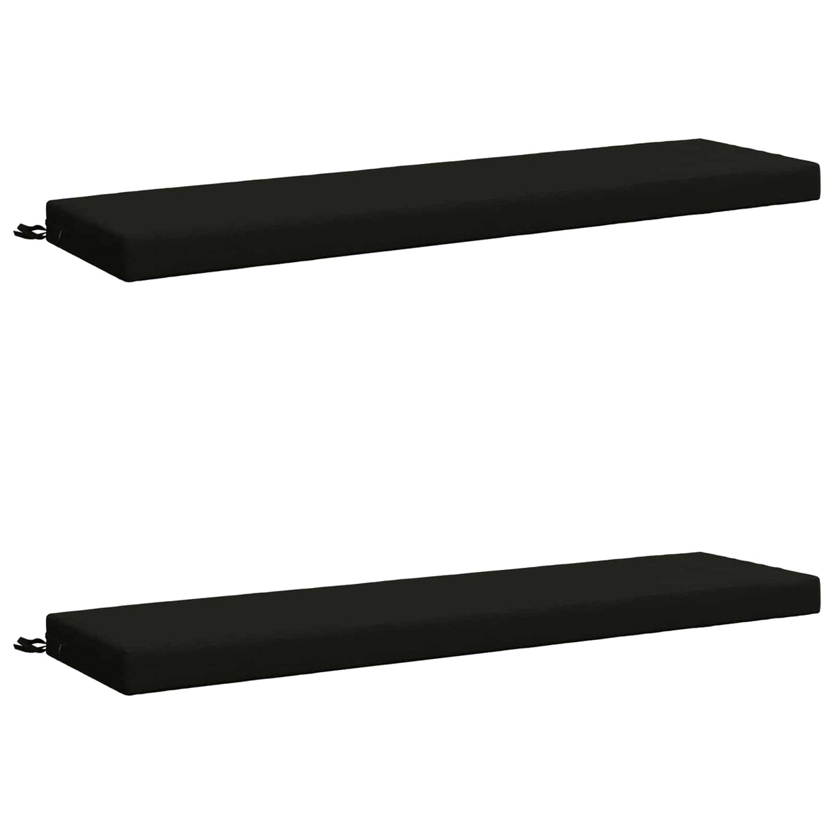 2-delige Bankkussens SOEST 2 st 100% Polyester Zwart