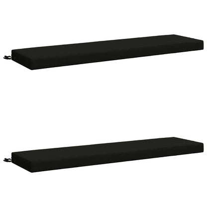 2-delige Bankkussens SOEST 2 st 100% Polyester Zwart