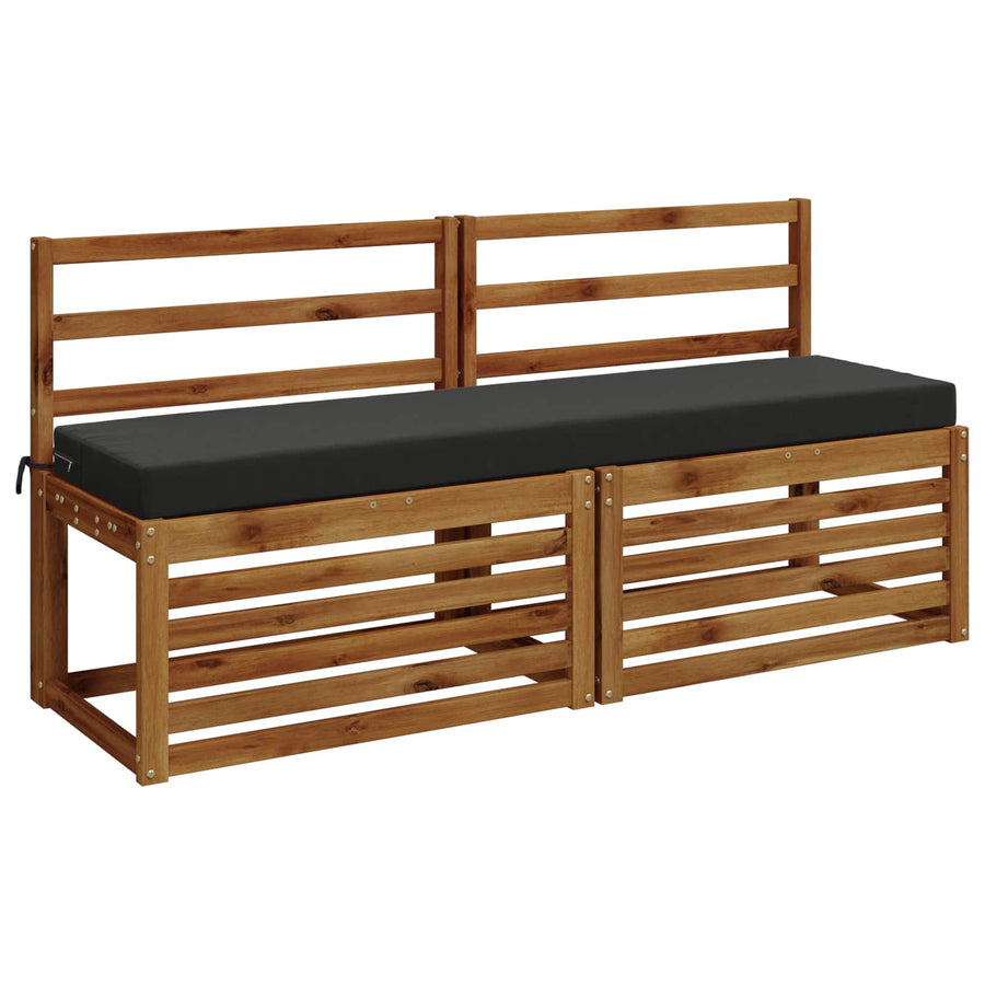 Bankkussen SOEST 100% Polyester Antraciet 140 x 40 x 8 cm