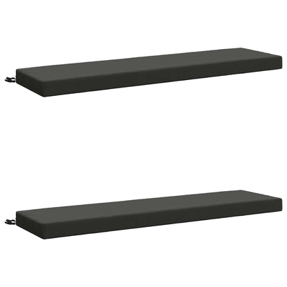 2-delige Bankkussens SOEST 2 st 100% Polyester Antraciet