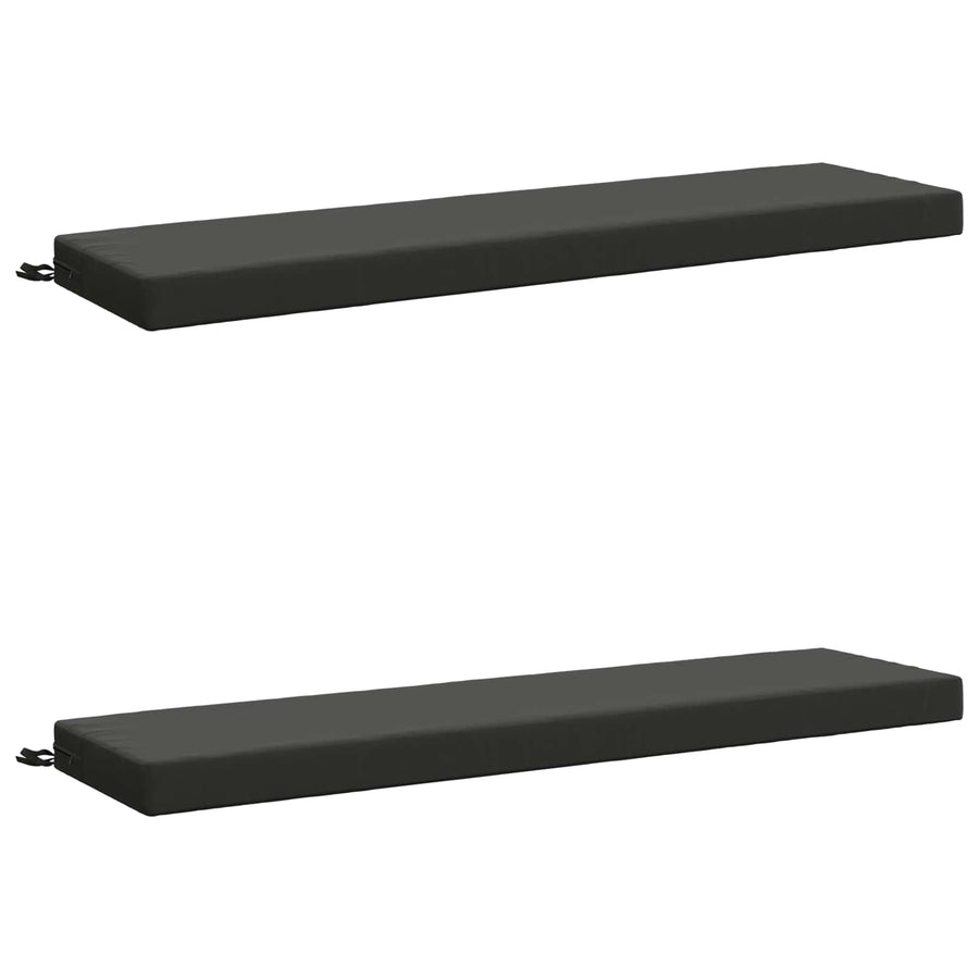2-delige Bankkussens SOEST 2 st 100% Polyester Antraciet
