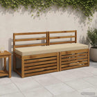 Bankkussens SOEST 2 stuks beige polyester