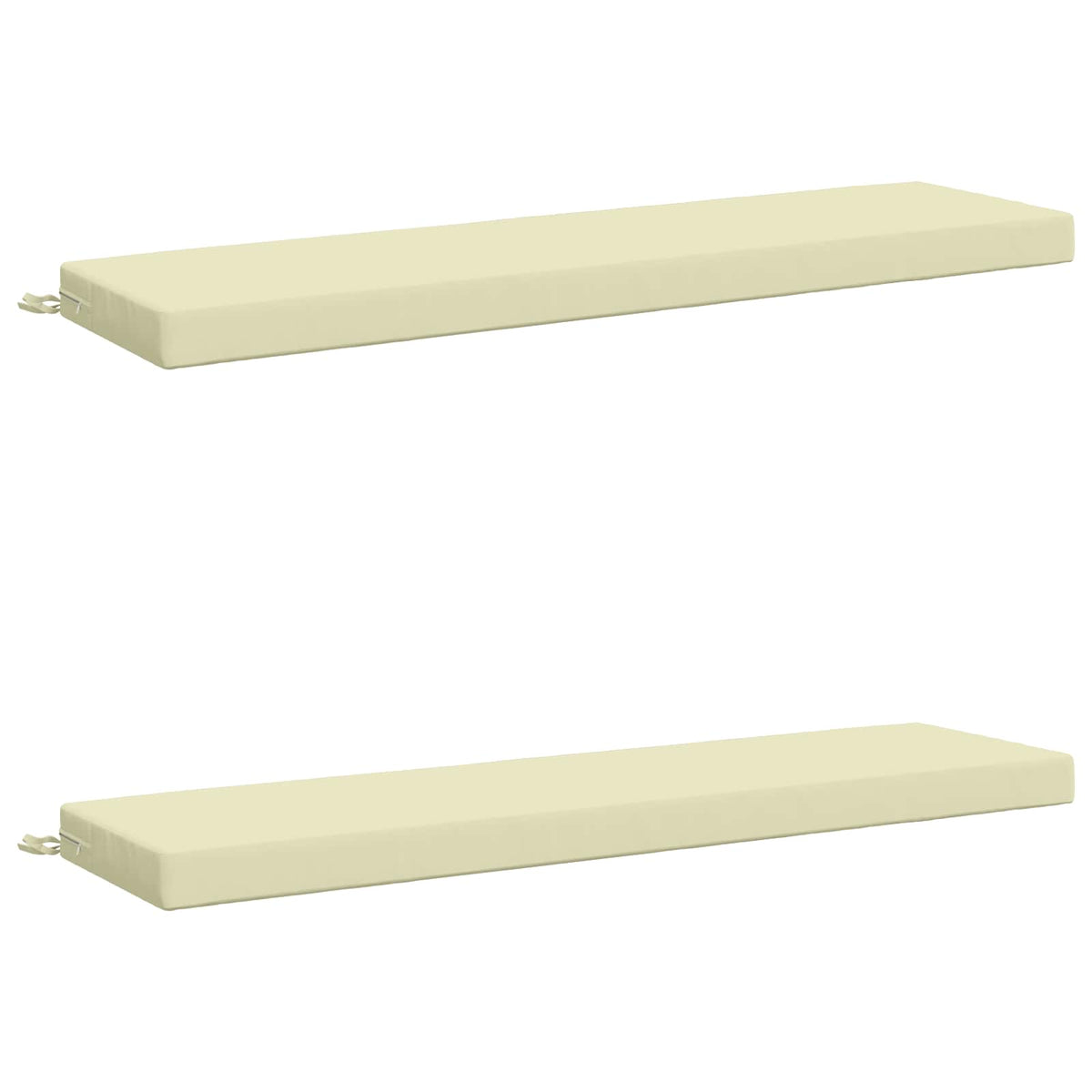 2-delige Bankkussens SOEST 2 st 100% Polyester Crèmekleurig