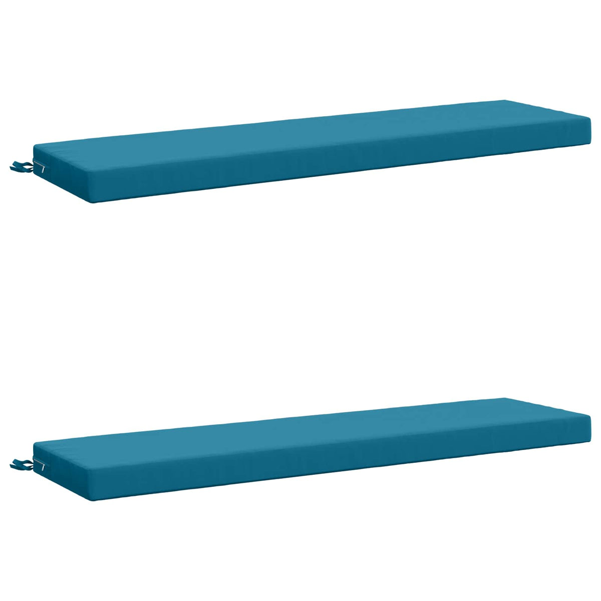 2-delige Bankkussens SOEST 2 st 100% Polyester Lichtblauw