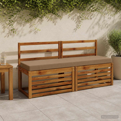 Bankkussen SOEST 100% Polyester Taupe 150 x 40 x 8 cm