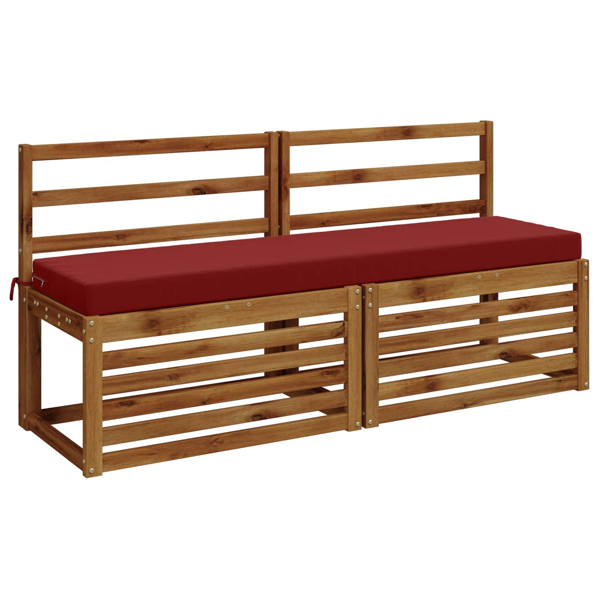 Bankkussen SOEST 100% Polyester Wijnrood 140 x 40 x 8 cm
