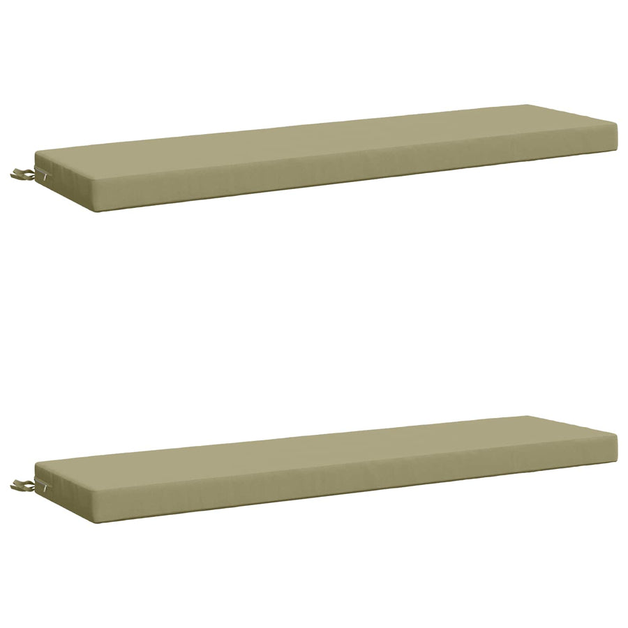 2-delige Bankkussens SOEST 2 st 100% Polyester Lichtgroen