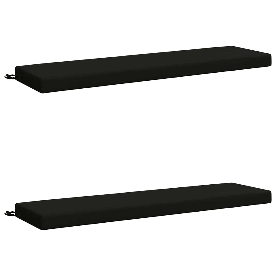 2-delige Bankkussens SOEST 2 st 100% Polyester Zwart