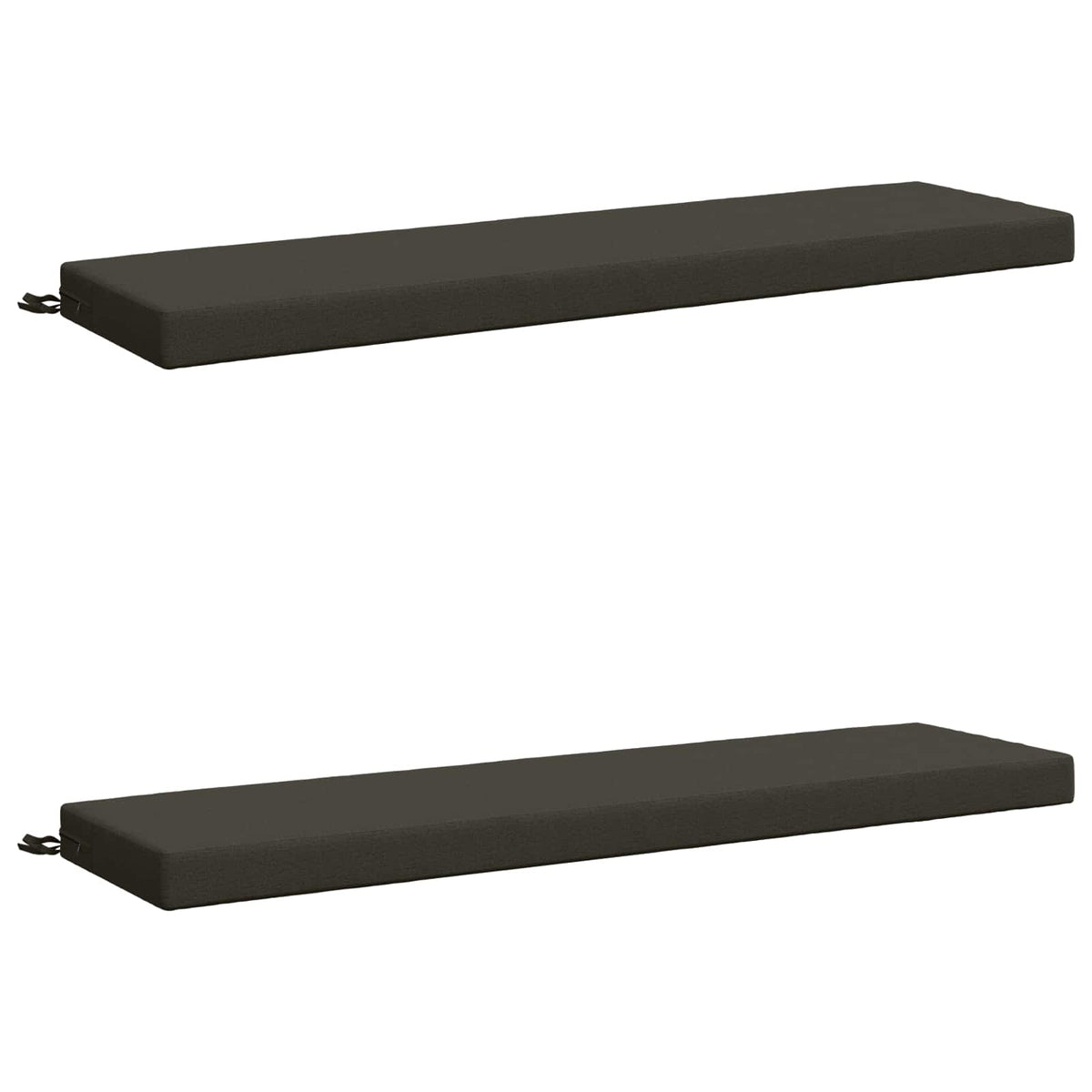 2-delige Bankkussens SOEST 2 st 100% Polyester Antraciet