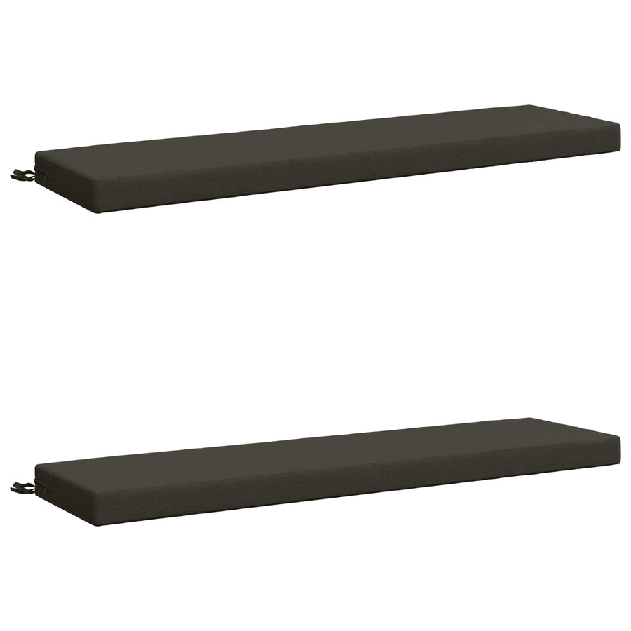 2-delige Bankkussens SOEST 2 st 100% Polyester Antraciet