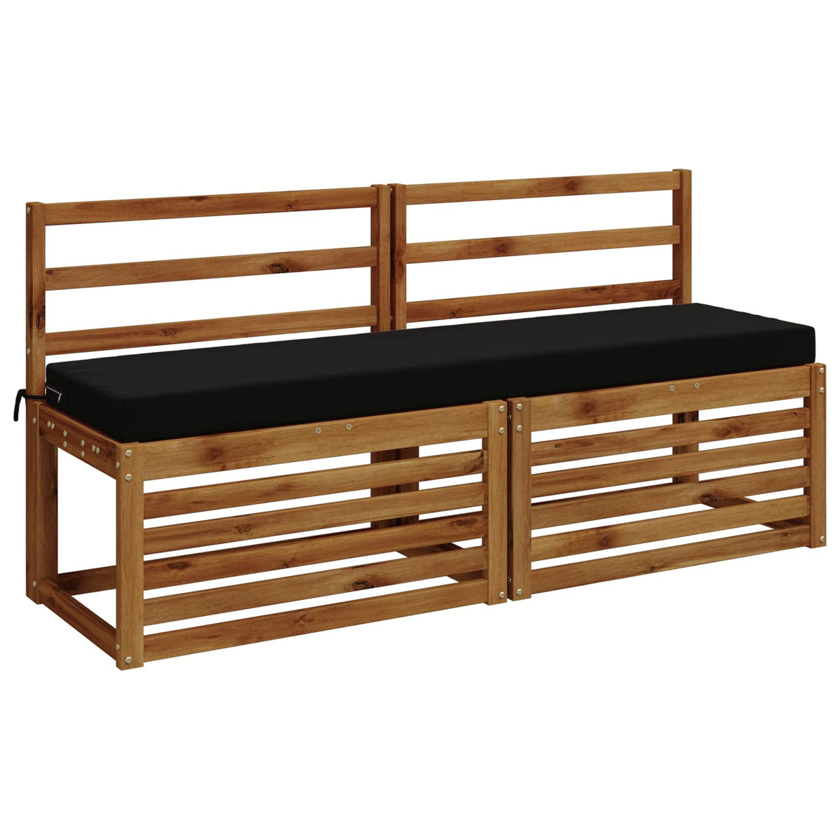 Bankkussen SOEST 100% Polyester Zwart 150 x 40 x 8 cm